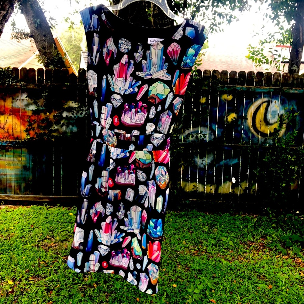 Gem Print Dress